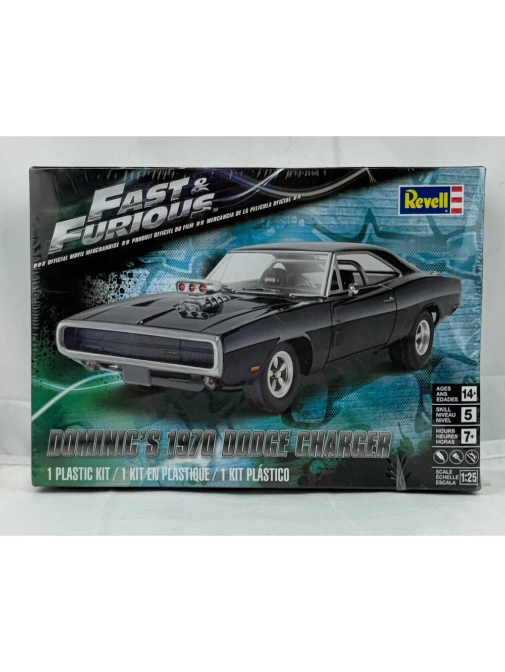 Revell Fast & Furious Dominic's 1970 Dodge Charger Model Kit 1:25 Scale Sealed